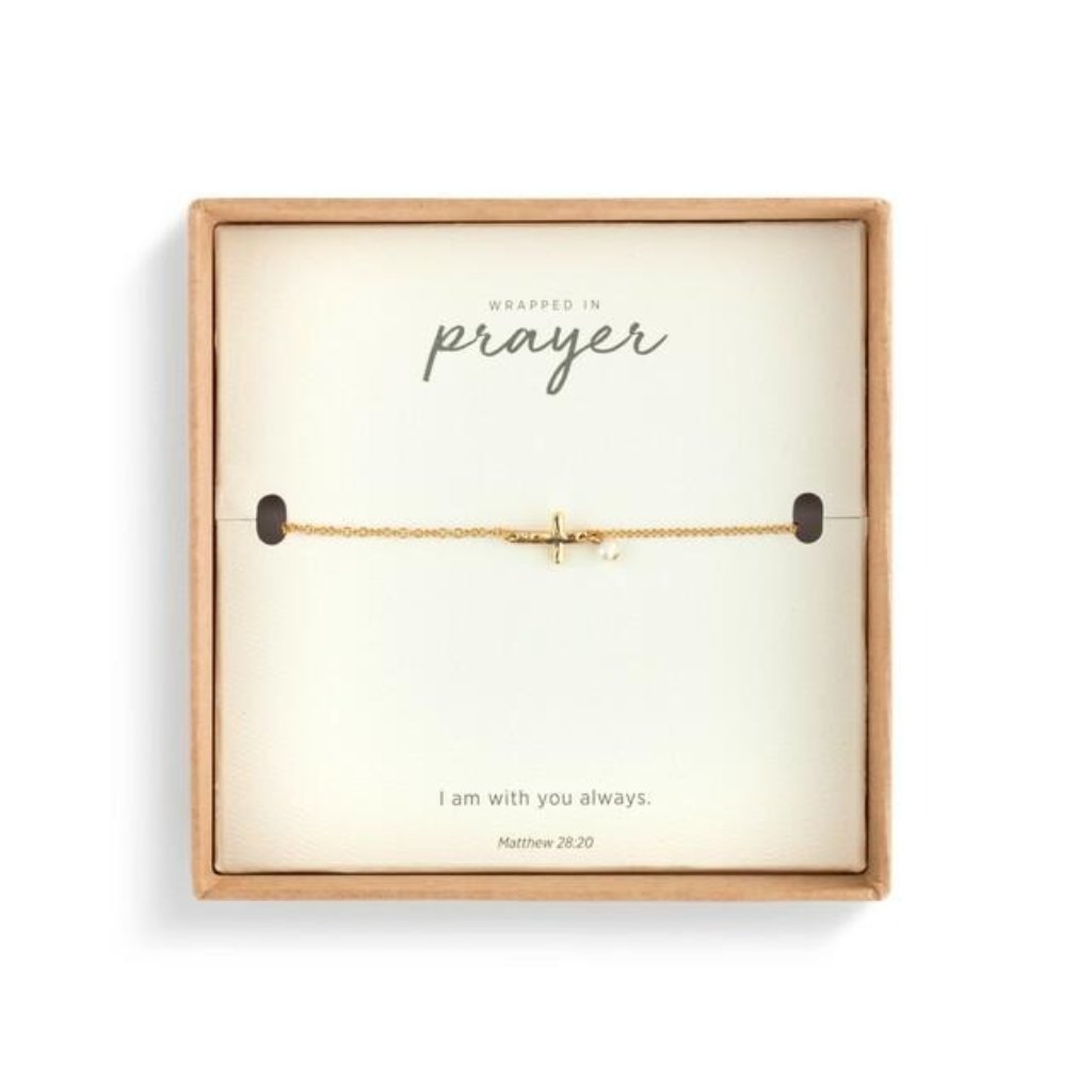 Dainty Cross Bracelet - Gold 21$
